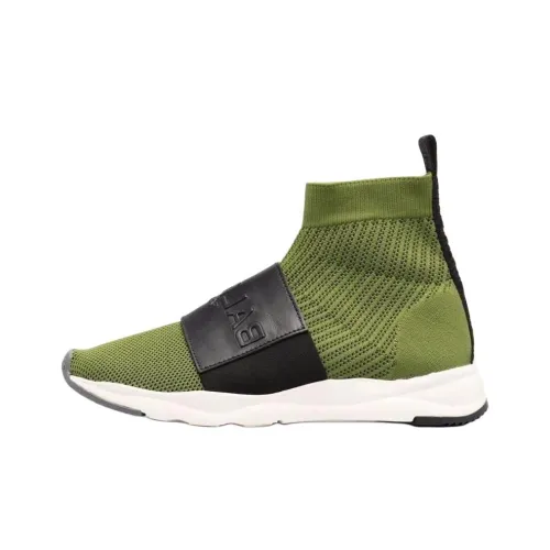 BALMAIN Высокий Топ Спортивная Повседневная Обувь Женская Черная Зеленая