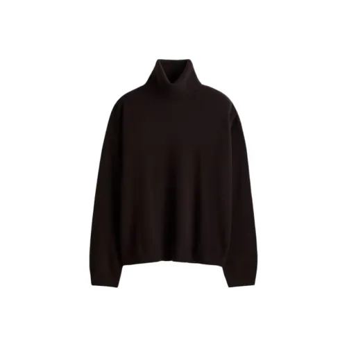 H M Темно-коричневые женские кашемировые свитеры