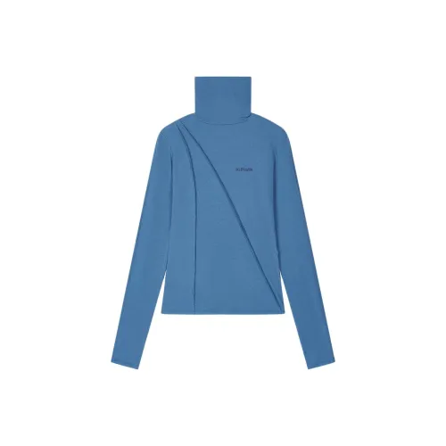 Asif calie FW25 Cut Off Водолазка Длинный рукав Свитер Женские