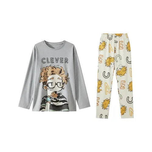 QIAONITONG Изображение Цвет Мужской Пижамный Комплект