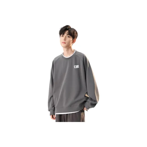 CCAABB Вулканический серый Мужской Свитшот