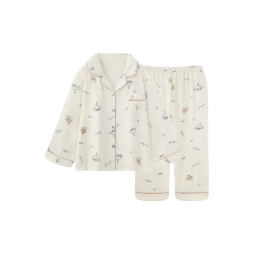 XIAOLIZI Cartoon Bear Женские Пижамные Комплекты