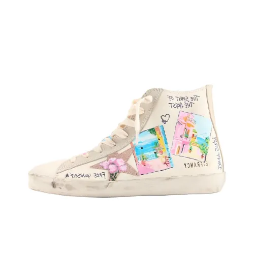 Golden Goose Francy High Топ Скейтборд Кроссовки Женские Белые