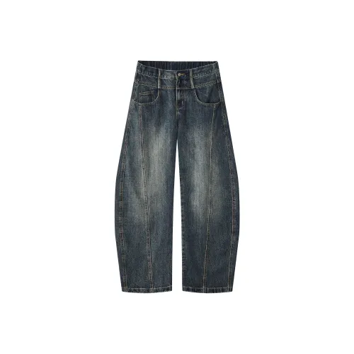 JFU Синий Мужские Джинсы