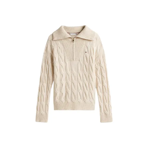 Tommy Hilfiger Овсяное молоко Женские Свитеры