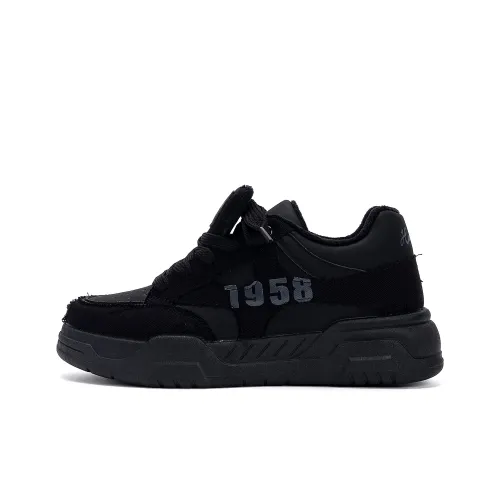 HUANQIU Термическое покрытие Легкий Низкий топ Скейтборд Кроссовки Мужские Чисто черные