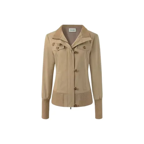 Wang Leshi Хаки Женские Куртки