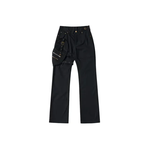 YICHEN Черный [Gun Костюмные брюки That Speak FOR YOU] Унисекс Карго-брюки