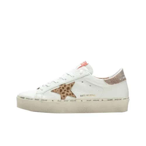 Golden Goose Hi Star Low Топ Кроссовки для скейтбординга Женские Белые Потертые