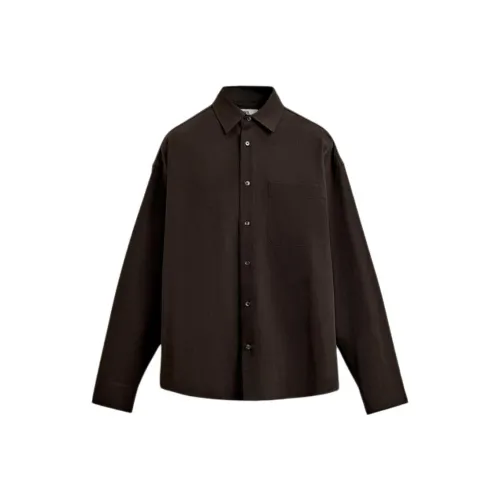 ZARA Collaboration Темно-коричневые Мужские Рубашки