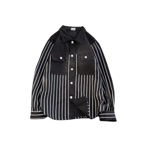 Wooden Rabbit Черные Мужские Рубашки