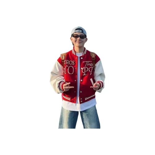 BONAS Красный Мужской Бейсбольный Джерси