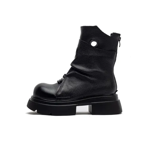 Chibang Короткий MID Голень Мартин Boot 5 см Женские