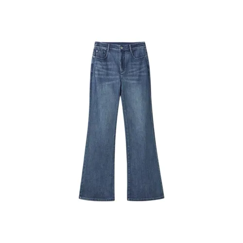 Ромб Джинсовый синий Унисекс Джинсы