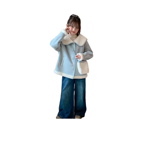 PLANDOO Синий Школьный возраст Натуральный и искусственный мех