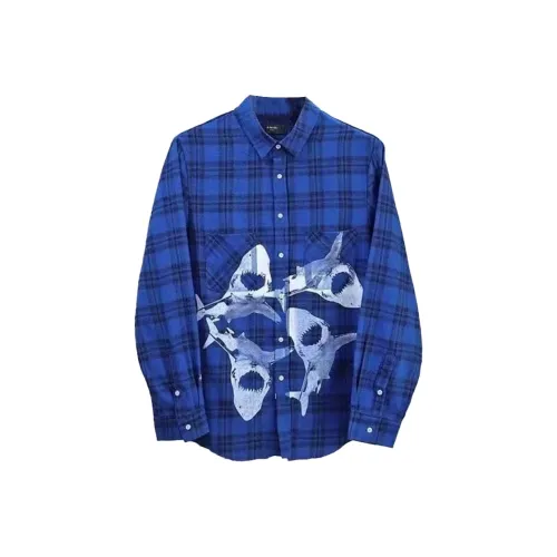 M17 STUDIO Blue Unisex Shirts M17 STUDIO Синий Унисекс Рубашки