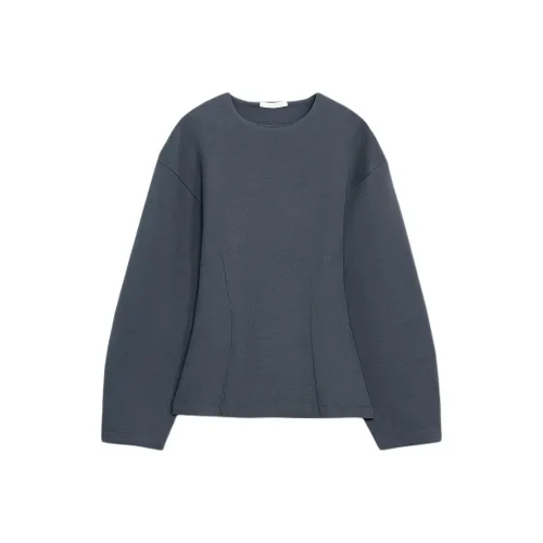 ZARA Темно-серые женские T-рубашки