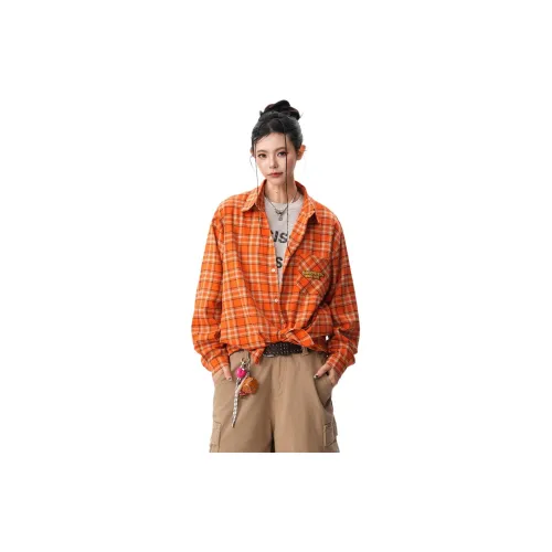 Genius Pooh Оранжевая клетка Женские куртки