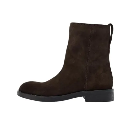 ZARA Ботильоны 3 см Женские Коричневый