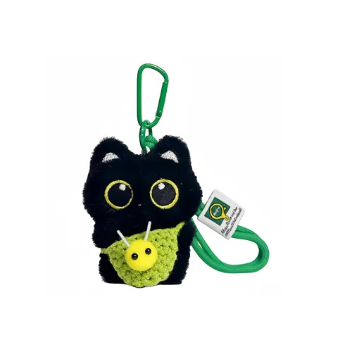 Ten Thousand Children's Music Супер милая Маленькая Черная Кот Пчелка Кукла Многоцветная Плюшевая Подвеска 15 см Рекомендуемый рост