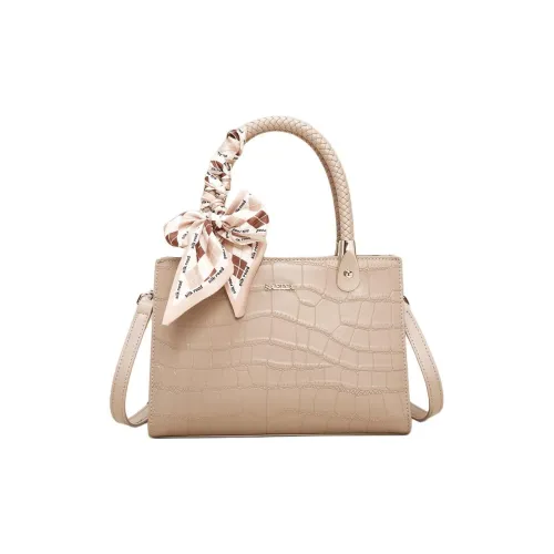 Safiya Сумка через плечо из коровьей кожи женская абрикосового цвета