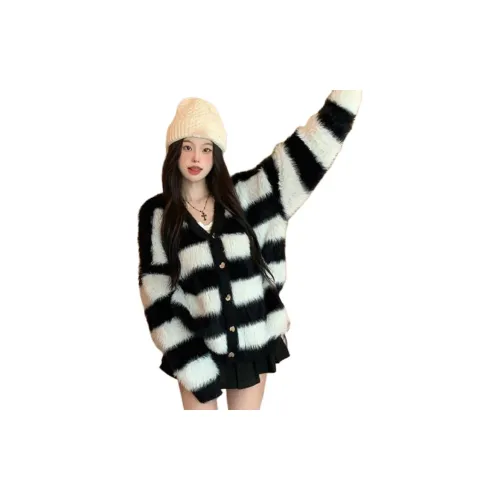 Dippanis Черный Белый Женский Трикотаж