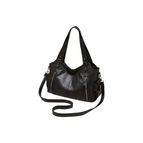 Safiya Сумка через плечо из синтетической кожи большая женская черная