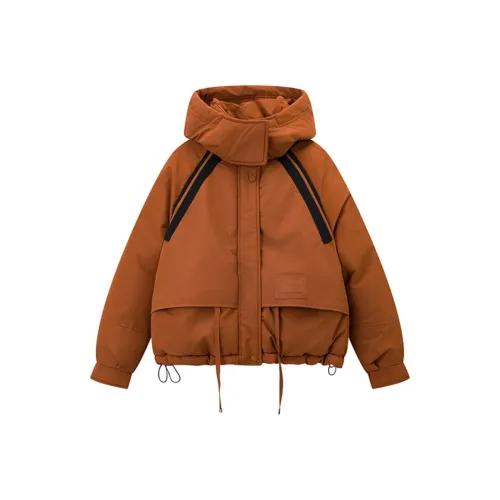 JOSR Коричневый Женский Пуховик