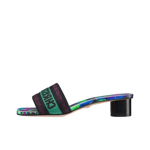 DIOR Dway Слипоны Женские Зеленый Фиолетовый