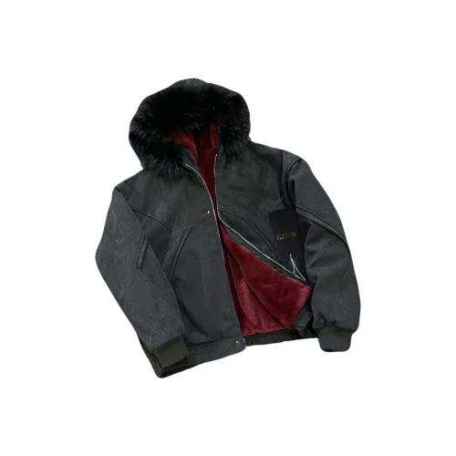 MADONA Черный Внешний Красный Внутренний Унисекс Пуховики