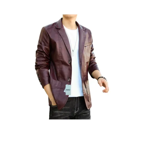 EMINU Мужские кожаные куртки