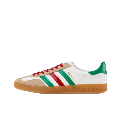 Adidas Originals x GUCCI Gazelle Low Топ Кроссовки для скейтбординга Женские Белые
