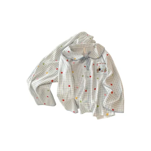 HANQIANNUO Весенний и Осенний Пижама Воротник Питера Пэна Женская