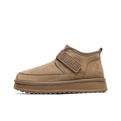 OUBT Наклеенный дизайн короткий хлопковый ботинки Vintage Versatile короткие ботинки до середины голени мужской