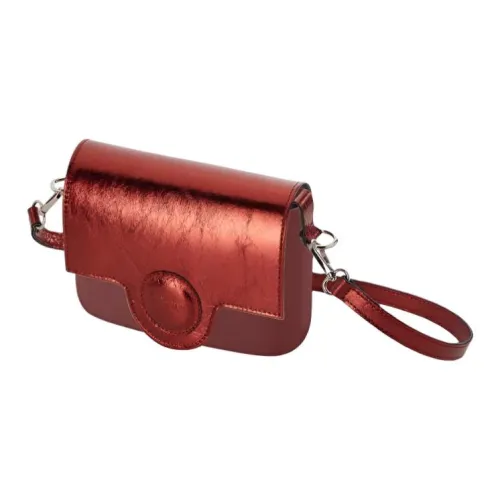 O Bag Thermoplastic Compound Сумка через плечо Сумка на плечо Женская Бордовый Красный