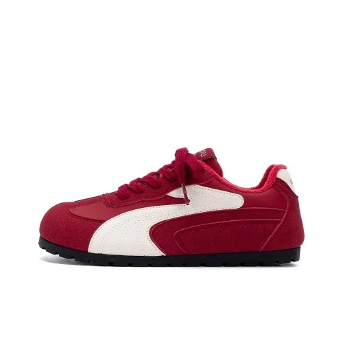 HUANQIU Беговые кроссовки с термическим покрытием устойчивые к истиранию низкий топ кеды для скейтбординга женские красные