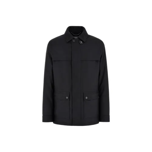 Canali Черные Мужские Куртки