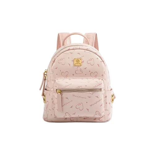 MACKJANICE Полиуретан Рюкзак Женские Сердце Тисненый Розовый