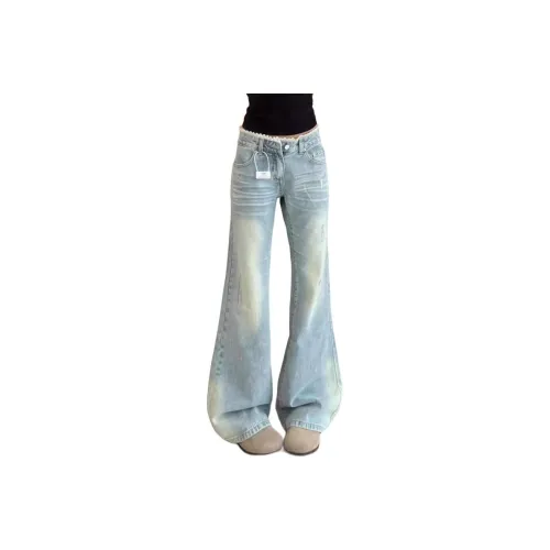 BAOMIKA Blue Unisex Jeans BAOMIKA Синий Унисекс Джинсы