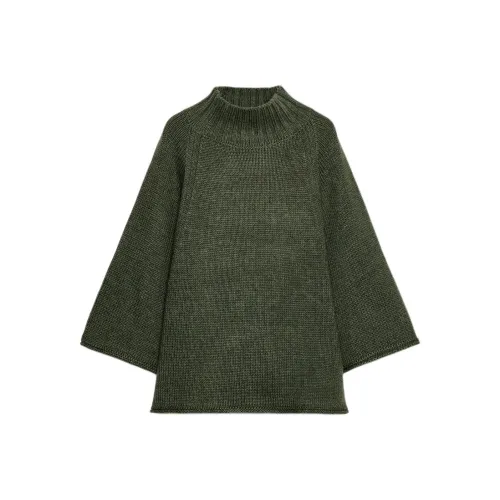 ZARA Средний зеленый женский трикотаж