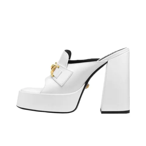 VERSACE JEANS Слипоны 10 см Женские Белые