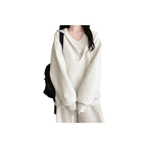 Dippanis Светло-серый Женский Свитшот