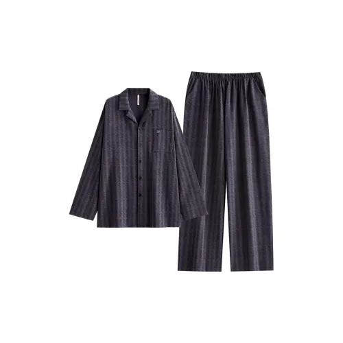 JIALEFEN 912337 Туманный пурпурный Мужской Пижамный комплект