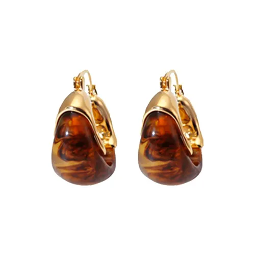 WAW Серьги с золотым покрытием из меди женские