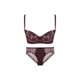 Темно-красный фиолетовый комплект одежды