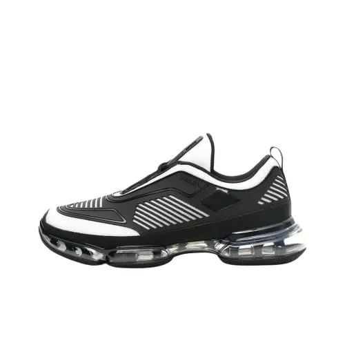 PRADA Низкий топ Повседневная обувь Мужская Черная