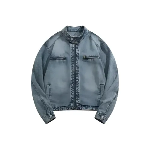 WICK BUEN Винтажный синий Женские джинсовые куртки