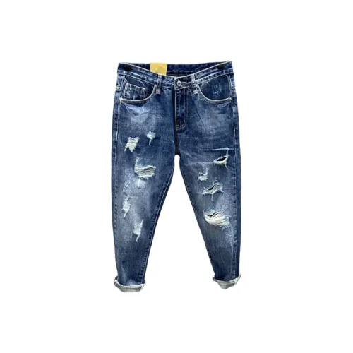 CAT'S PAW Синий Унисекс Джинсы