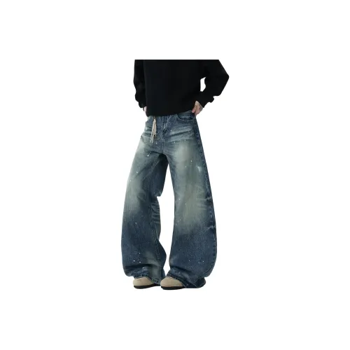 PANDA ADEVIL Синий Унисекс Джинсы