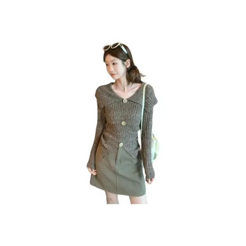 HKPXR Кофе Женские Трикотаж